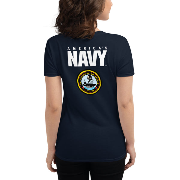USS THEODORE ROOSEVELT Proud Women's t-shirt