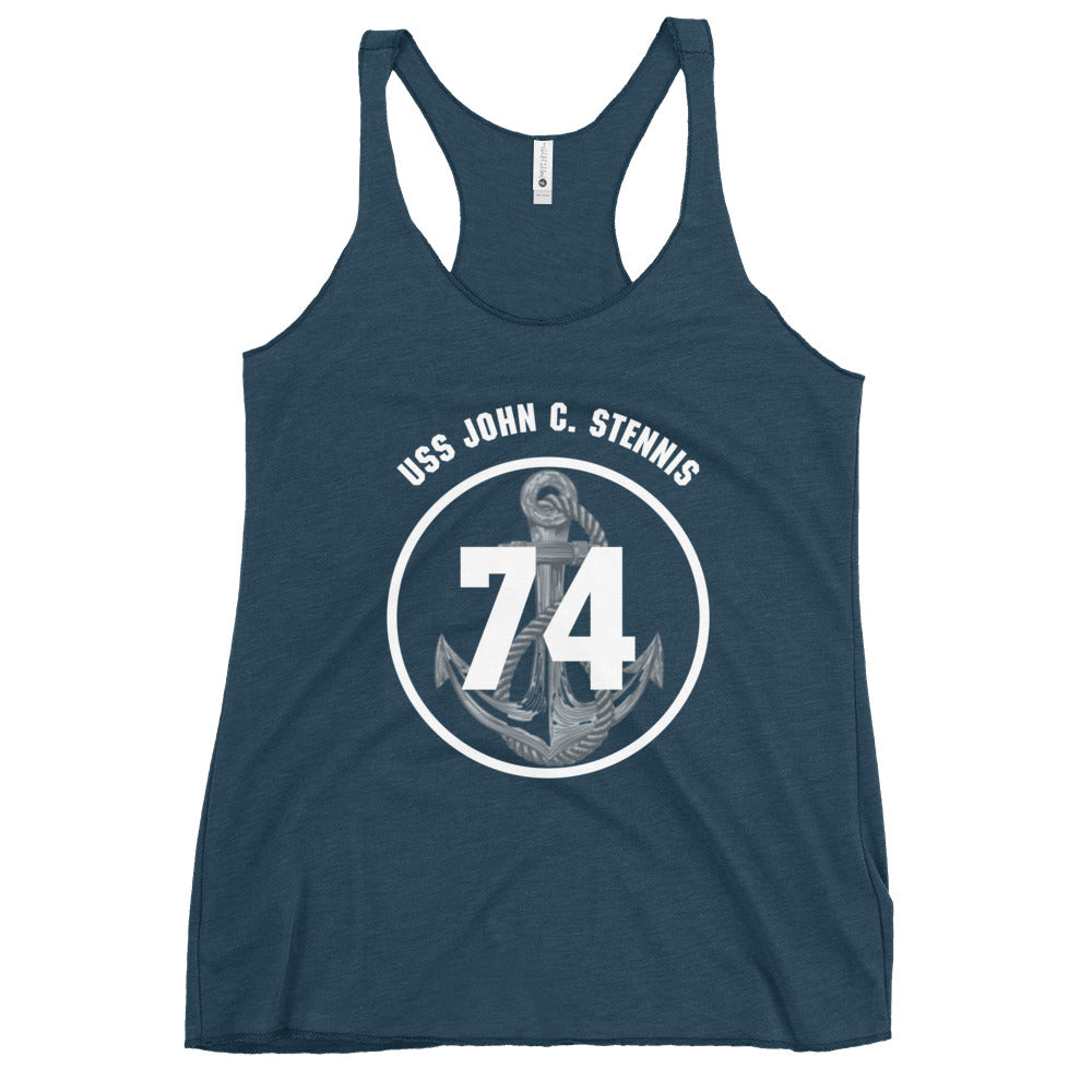 USS JOHN C. STENNIS Women's Racerback Tank