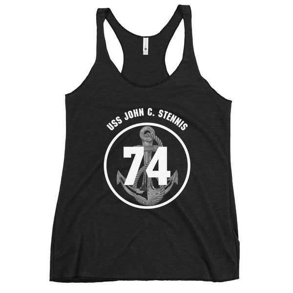 USS JOHN C. STENNIS Women's Racerback Tank