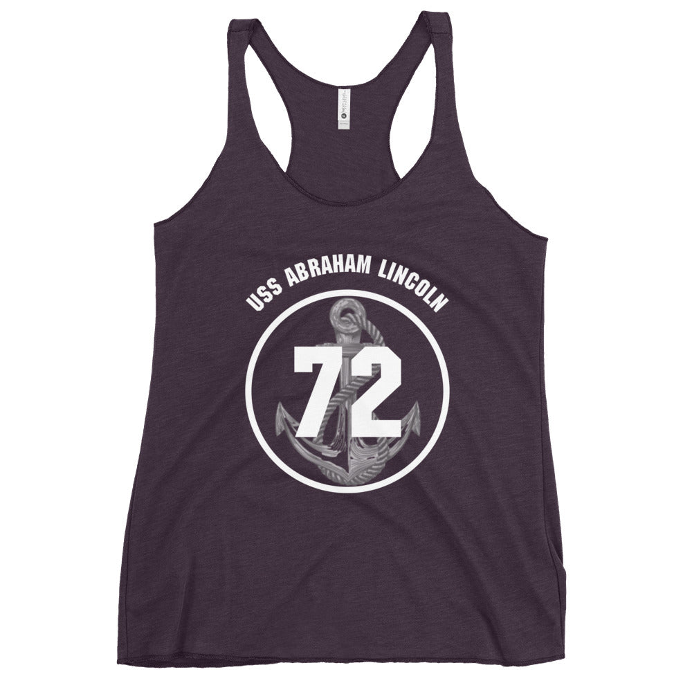 USS ABRAHAM LINCOLN Women's Racerback Tank